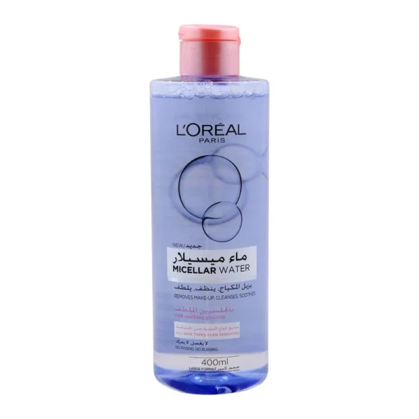 L’Oreal Paris Micellar Cleansing Water, For All Skin Types, 400ml