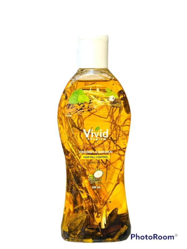 VIVID HERBAL HAIR OIL WITH AMLA & MULETH SPLIT END CONTROL 200ML - Image 3