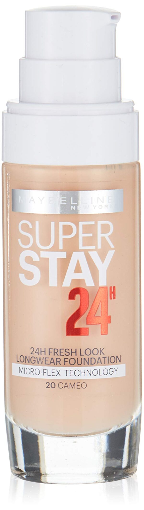 Maybelline New York Super Stay 24 Hour Foundation with SPF19 Number 020, Cameo 30 ml : Amazon.ae: