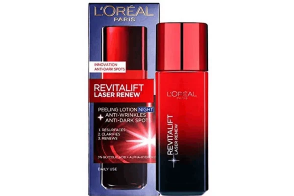 L'Oreal Revitalift Laser Renew - Anti-Wrinkles+Anti-Dark Spot Peeling Lotion Night 125ml/4.23oz - Image 3