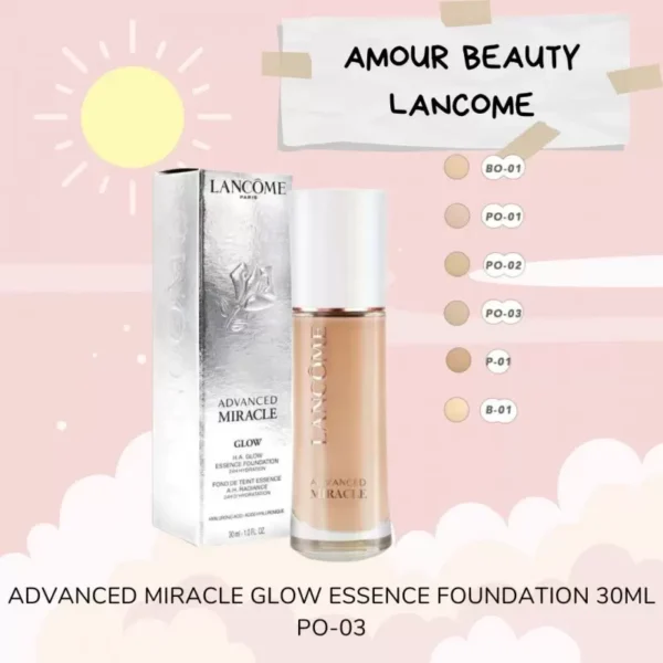 Lancome ADVANCED MIRACLE FOUNDATION P-01 - 1pcs buy to Pakistan. CosmoStore Pakistan - Image 2