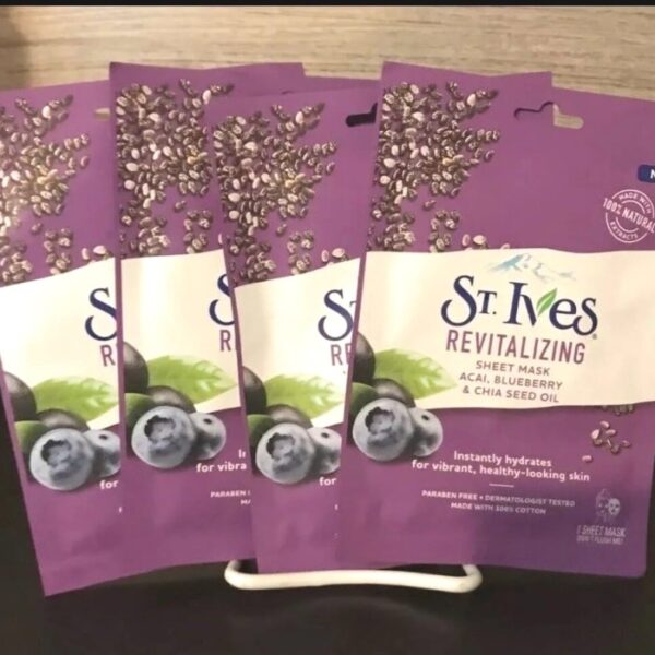 Jual St.Ives Sheet Mask Revitalizing Acai,Blueberry & chia Speed Oil - Jakarta Utara - Sefshoop | Tokopedia