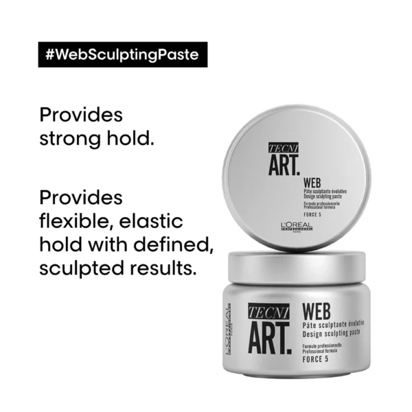 L'Oréal Professionnel Tecni.Art Fix Web Design Sculpting Paste Force 5 - Image 2