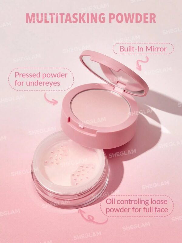 SHEGLAM Insta-Ready Face & Under Eye Setting Powder Duo - Daily Sale Shop - Image 3