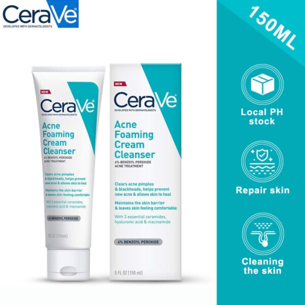 CeraVe Acne Foaming Cleanser 5 FL Oz (150ml)