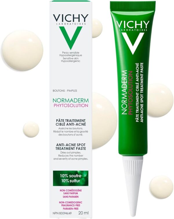 Vichy Normaderm Anti-Acne Spot Treatment With 10% Sulfur, Glycolic Acid & Niacinamide Vitamin B3