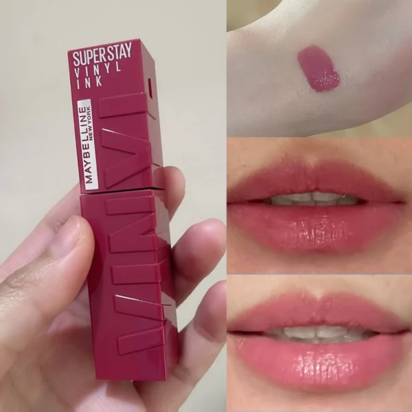 Maybelline vinyl ink lip review color 65