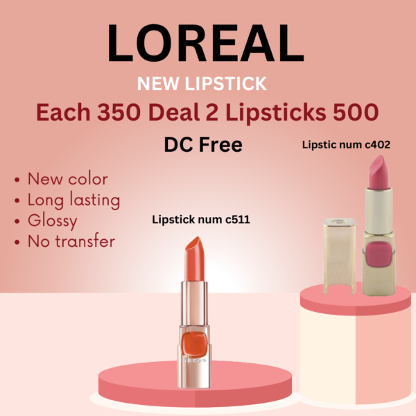 L'Oreal Paris Color Riche Moisture Matte Lipstick, C402 and C511