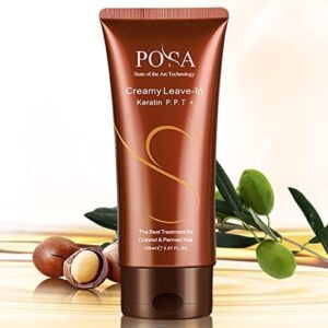 Keratin Protein Leave In Conditioner,Creamy Smooth Vitamin B5 Hair